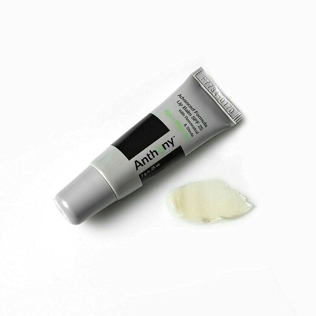 Anthony 25 SPF Lip Balm with Sunscreen for Lips – Contains Green Tea Extract, Shea Butter & Vitamin E – Moisturizing Repair Care Treatment for Chapped & Dry Lips 4-Pack