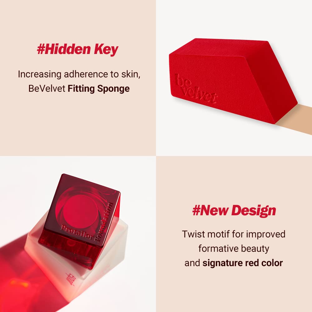 Espoir Pro Tailor Foundation Be Velvet SPF22 PA++ #5 Beige 1.01 fl oz | Powerful Lastingness Cover | Thin Coverage Improving Skin Texture | Velvety Formula without any Dry Feeling | Korean Makeup