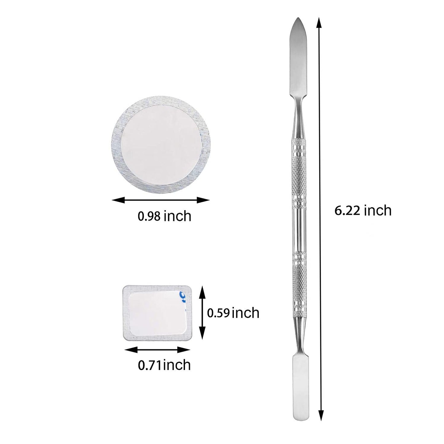 4 layers Empty magnetic Book Shaped palette (Black PU leather surface)with Depotting Spatula and 100 piece Metal Stickers