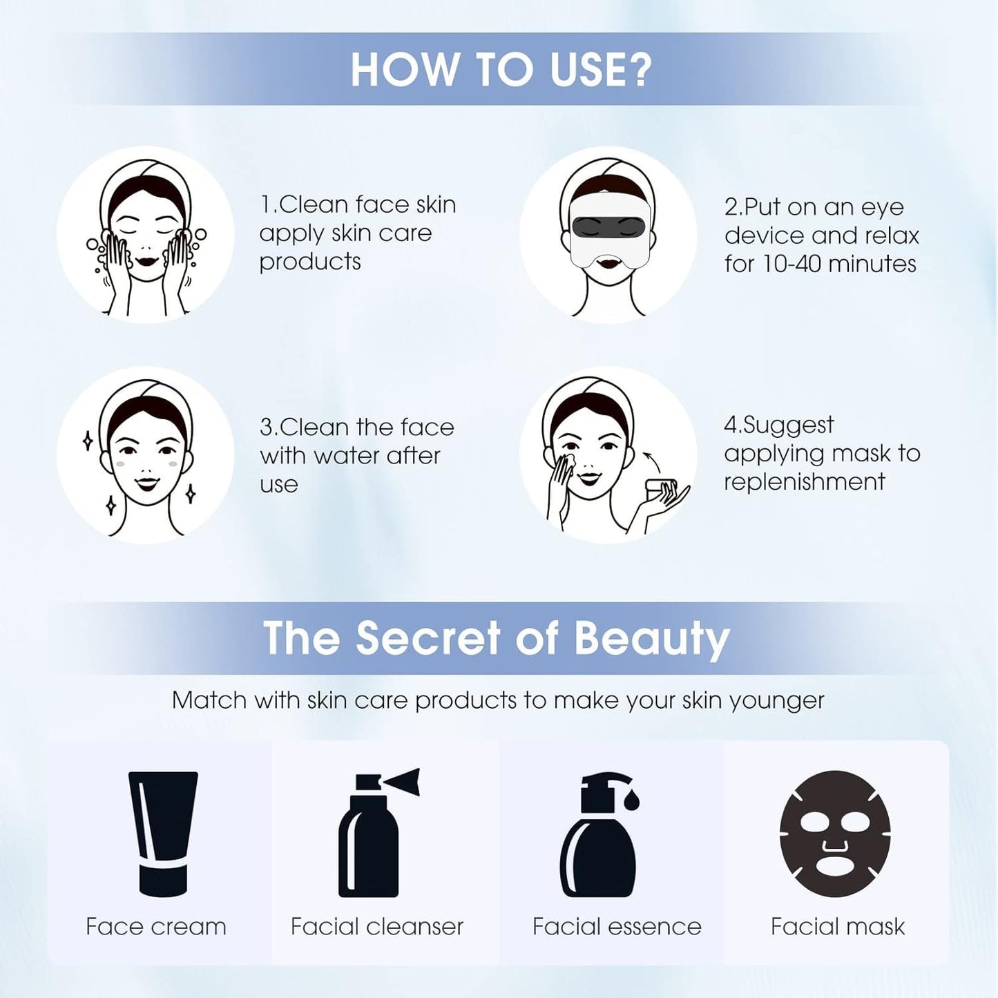 Beauty Mask Eye anti-wrinkle skin rejuvenation beauty device