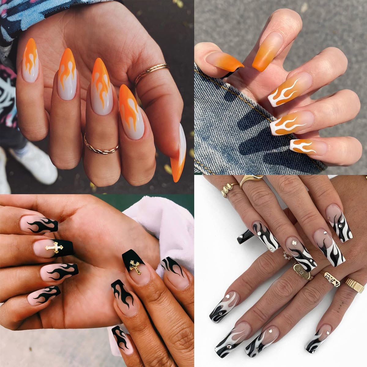 2pcs Large Size Nail Art Image Stamp Stamping Plates Fire Heart Pattern Valentine's Day Nail Stamping Plate Love DIY Nail Stamper Plates Stencil Palm Footprint Manicure Template Tools