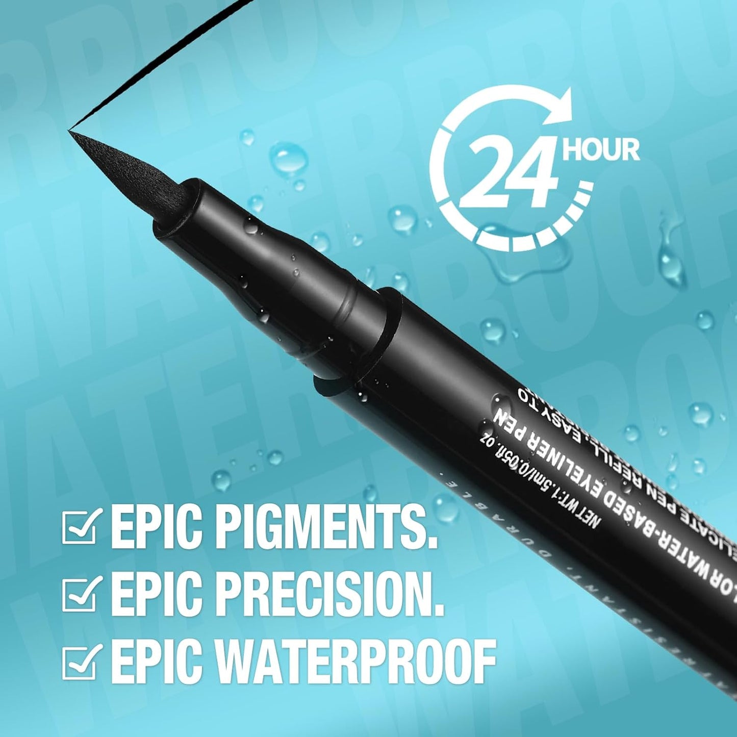 LANGMANNI 4 Colors Matte Liquid Eyeliner Set, Neon Colorful Pigmented With Long-lasting, Smudgeproof & Waterproof Eye Liner Makeup for Bold & Stunning Looks - Gift for Girls(#12345678)