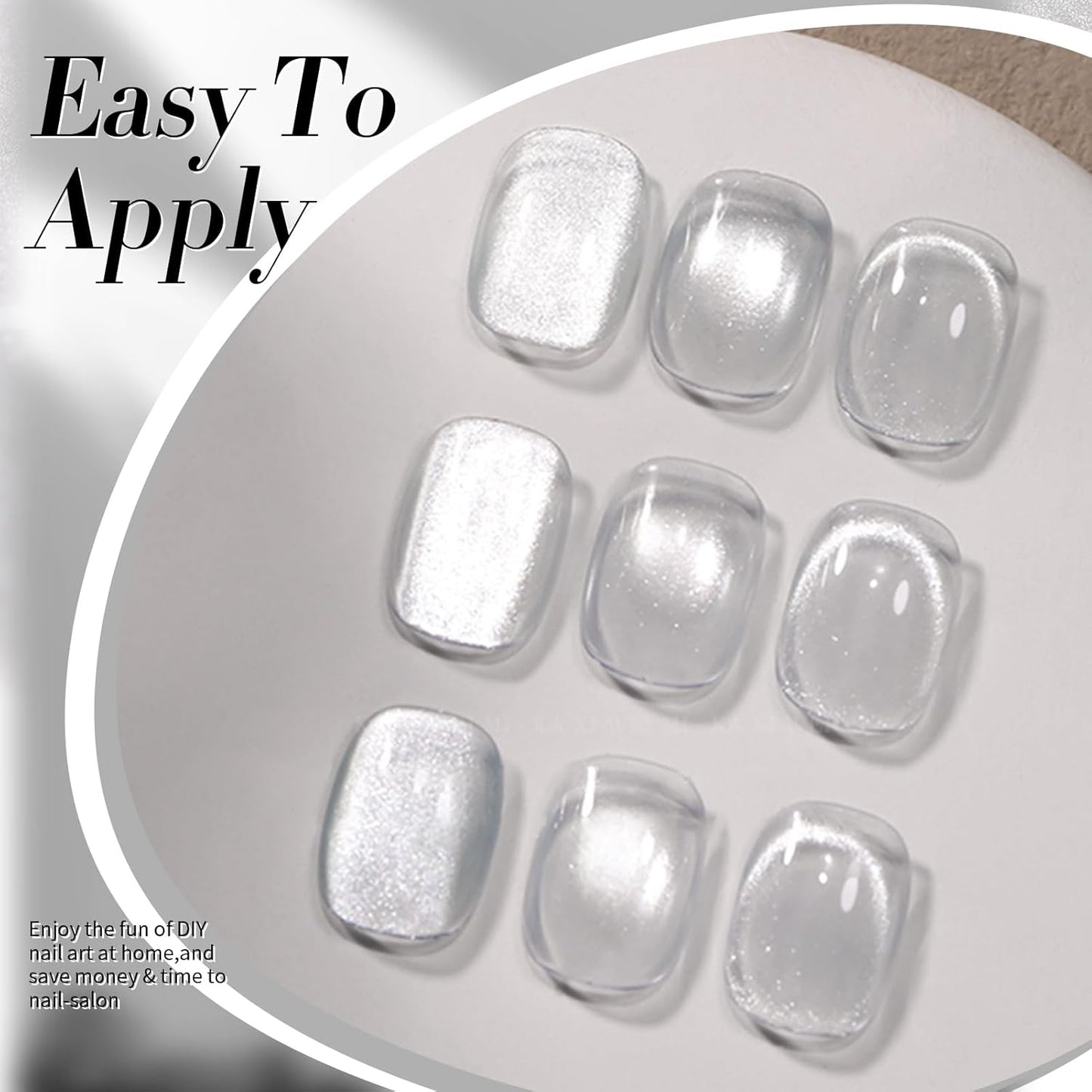 Born Pretty Magnetic Gel Nail Polish Flowing Light White Cat Magnetic Eye Gel Nail Polish White Auroras Cat Magnetic Eye Gel Polish Nail Art Vanish 15ML