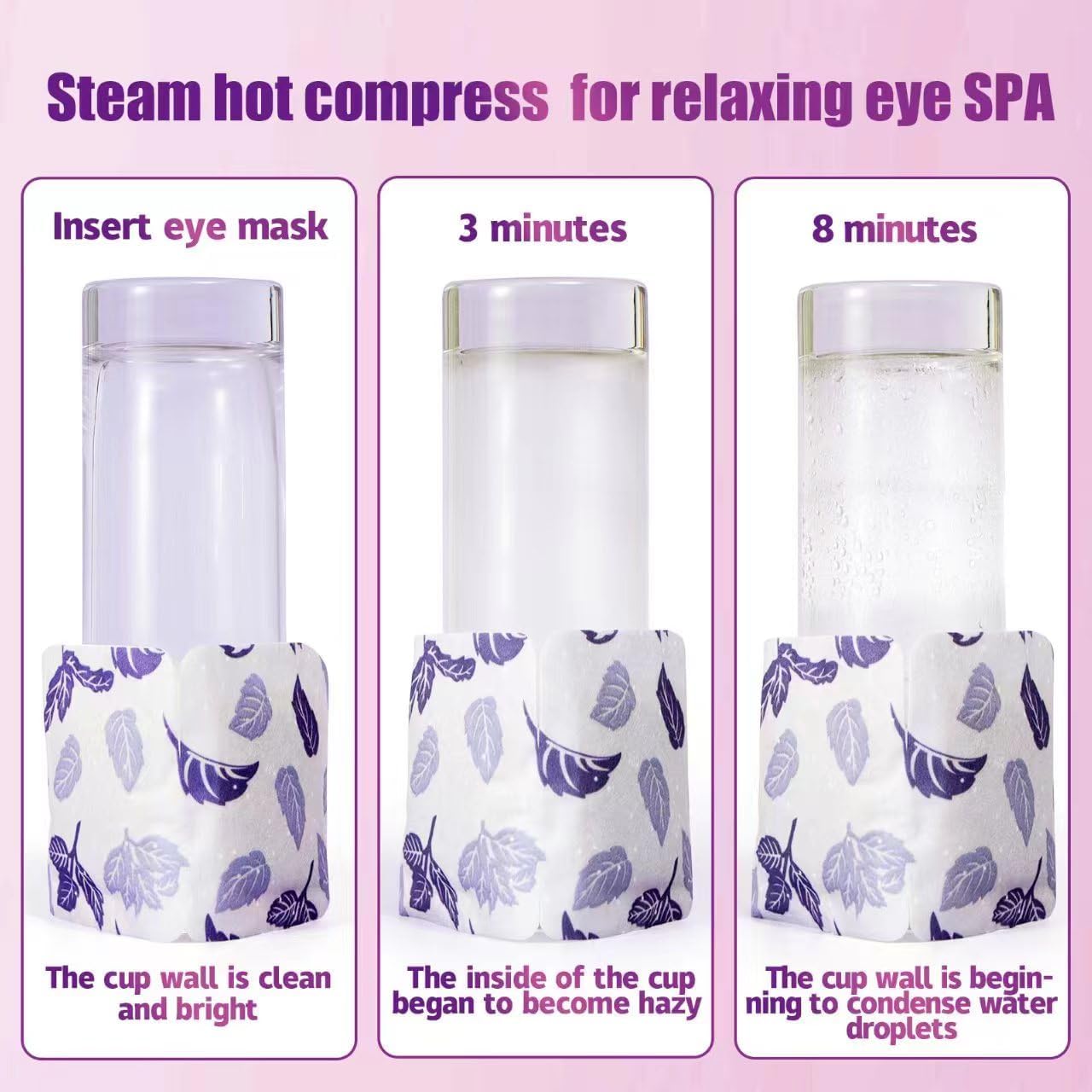 18 Packs Steam Eye Mask for Dry Eyes Eye Self Heating Masks Cornea Care Rest Disposable SPA Warm Eye Compress Sleep Mask for Reduce Eye Fatigue-Unscented