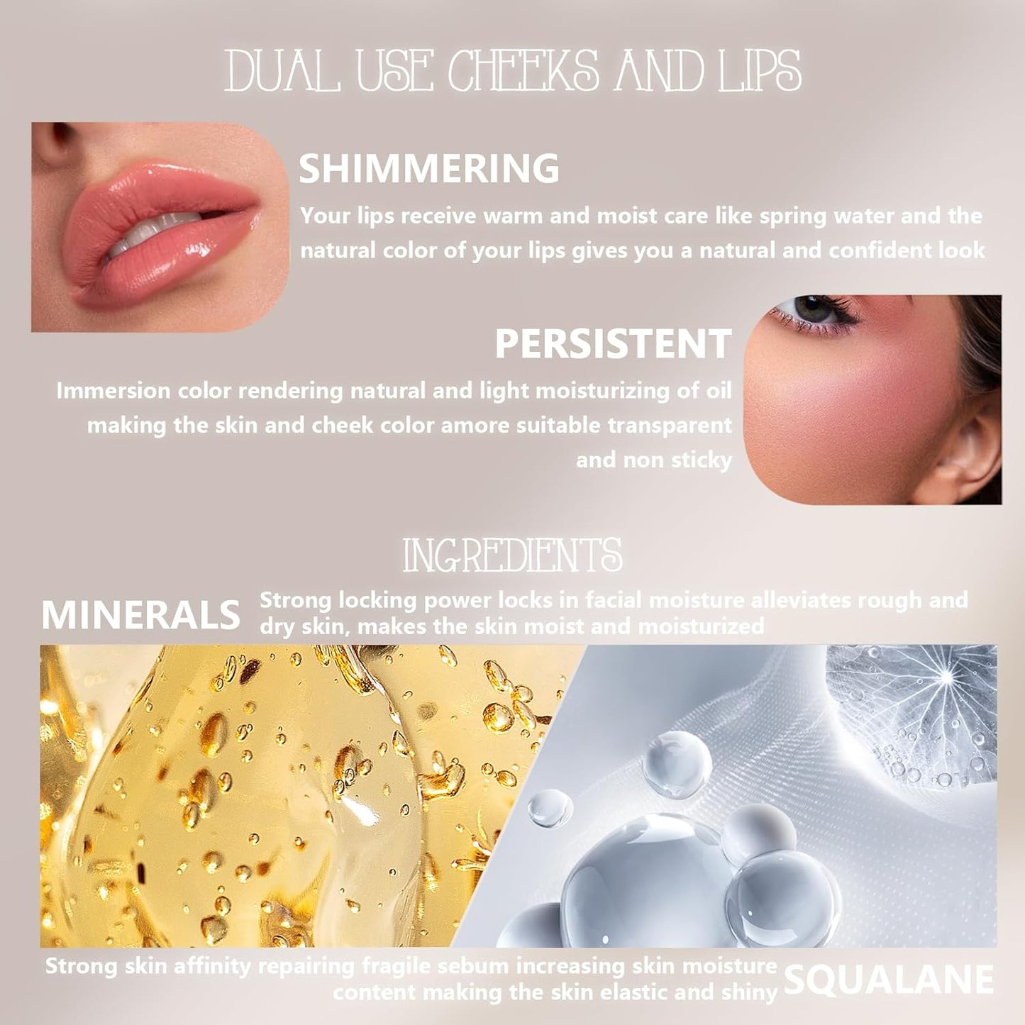 Color Changing Blush Stick,Jelly Tint Stain Clear PH Transparent Cream Pink Magic Blusher for Cheeks, Lips and Eye Makeup, Natural Lightweight Blendable Face Rouge Balm Cooling Water with Brush