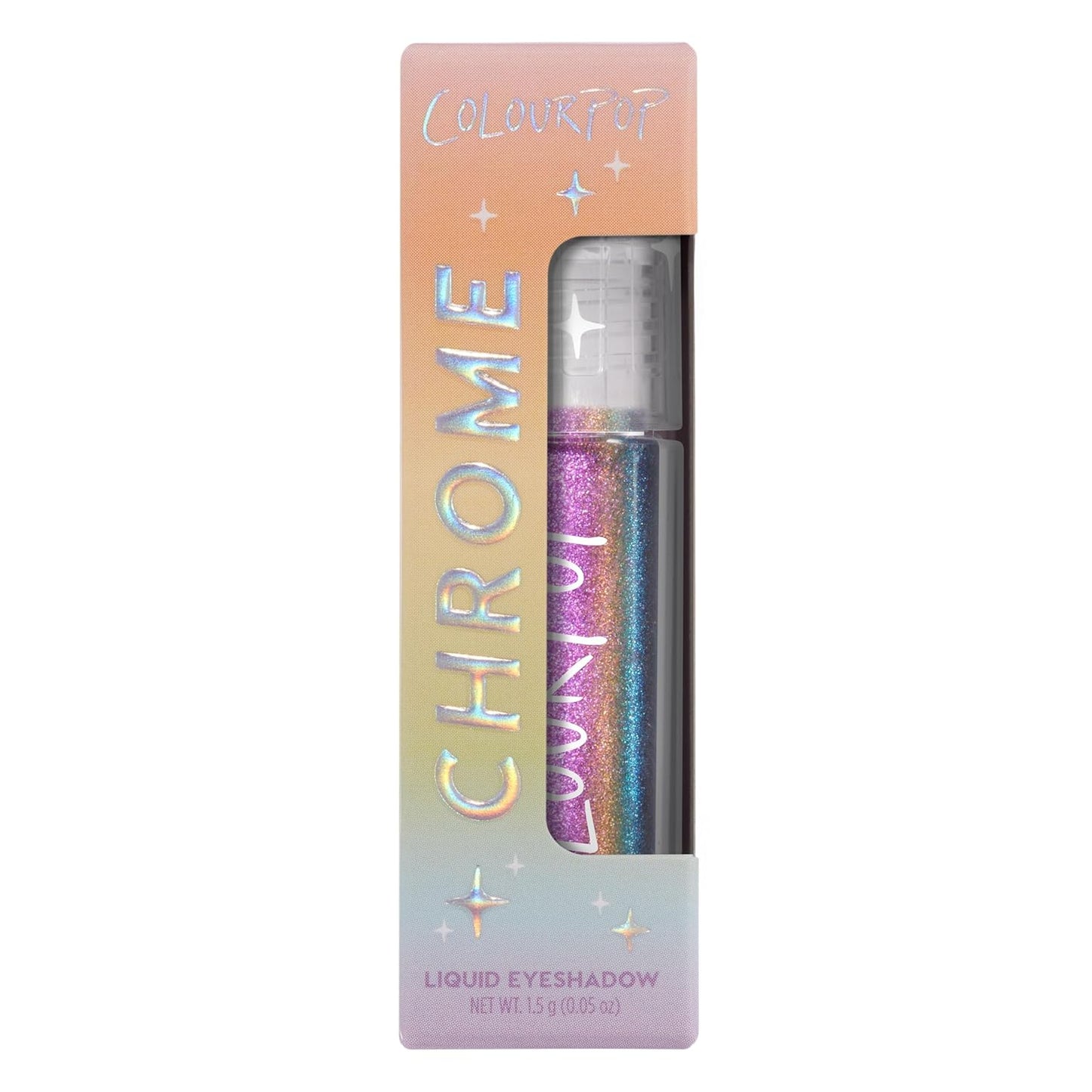 ColourPop Chrome Liquid Eyeshadow - Color-Shifting Chrome Eyeshadow with Long-Lasting & Ultra-Pigmented Formula - Supernova (0.05 oz)