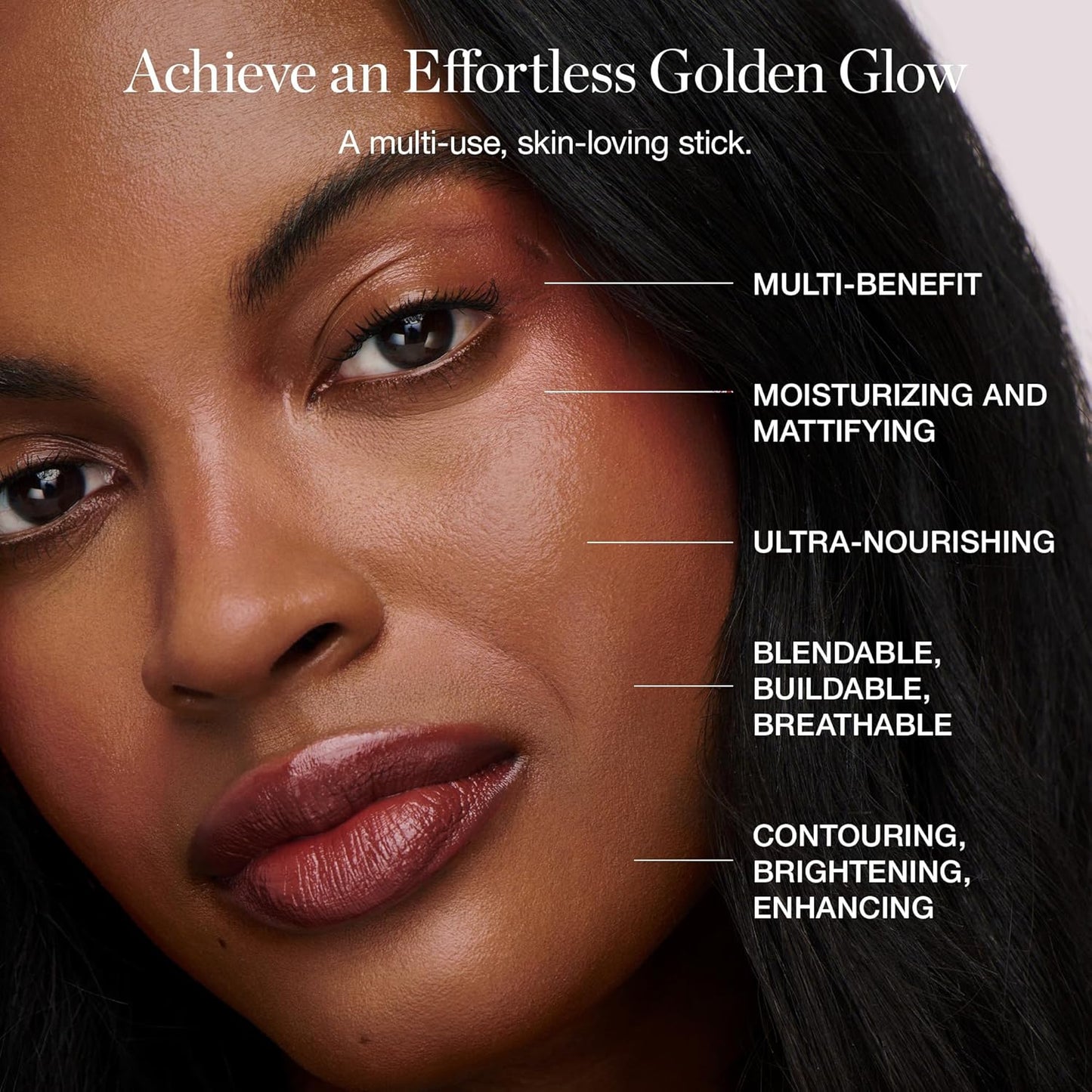 Ogee Face Stick Trio - Golden Contour Stick Makeup Collection - Certified Organic Bronzer, Blush Stick, and Highlighter Stick for a Flawless Look