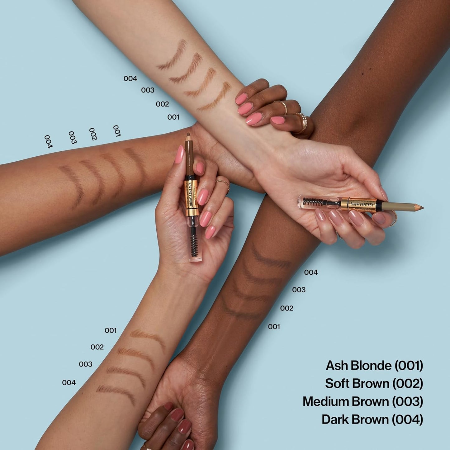 Revlon ColorStay Brow Fantasy, All In One Eyebrow Powder Pencil with Shaping Clear Gel, Gel Infused with Panthenol, Smudge-proof, 16HR Visibly Full Brows, 002 Soft Brown