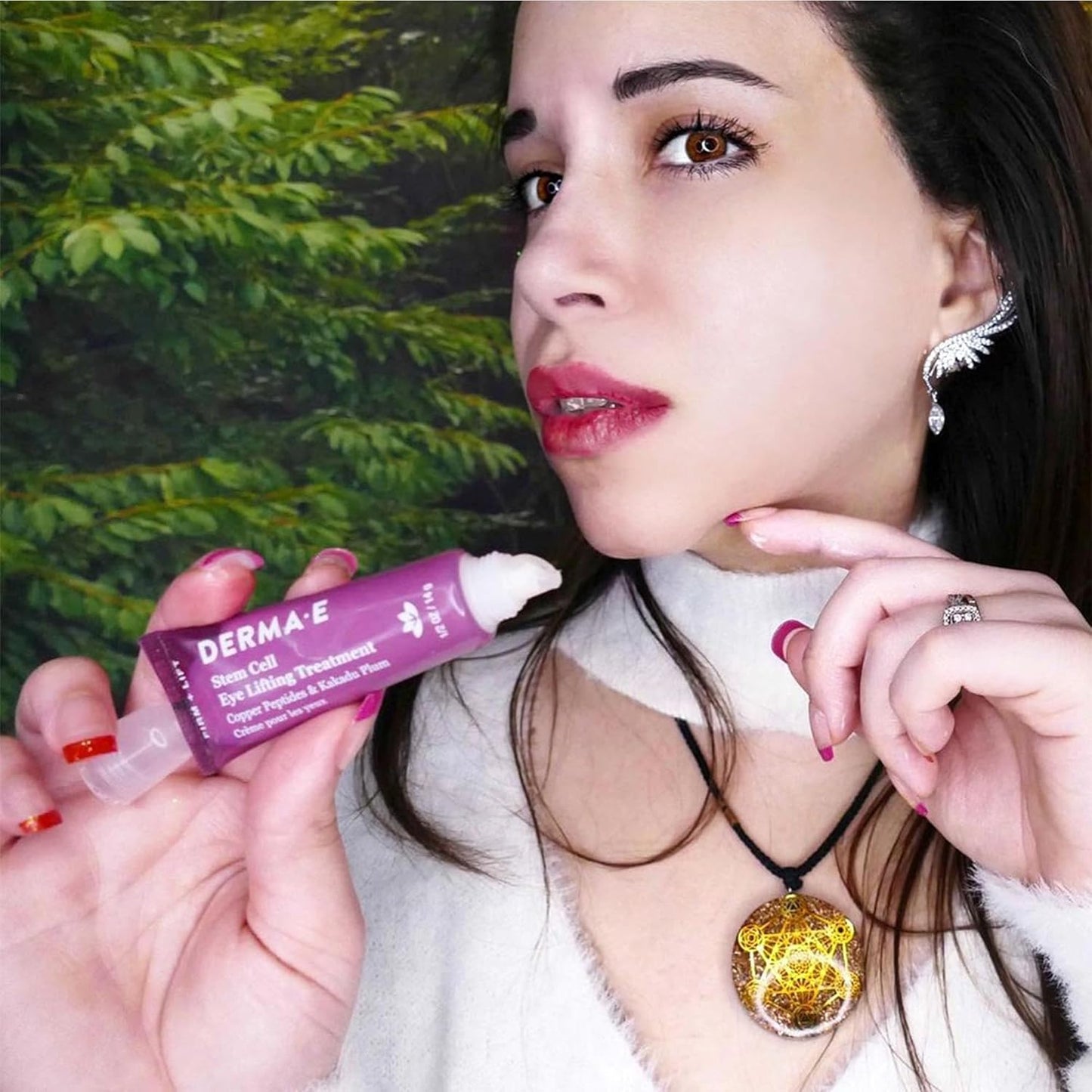 Derma E Stem Cell Lifting Eye Treatment – Multi Action Firming and Tightening Under Eye and Upper Eyelid Cream - Hydrating and Revitalizing Moisturizer, 0.5oz