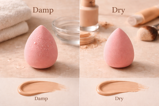 How Makeup Sponge Dampness Affects Blend and Coverage