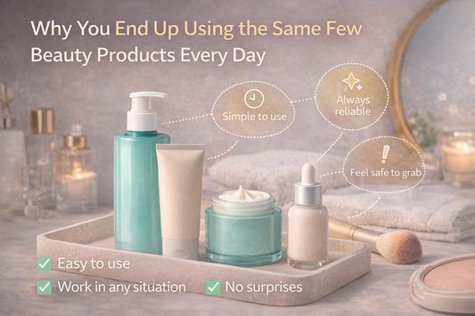 Why You End Up Using the Same Few Beauty Products Every Day