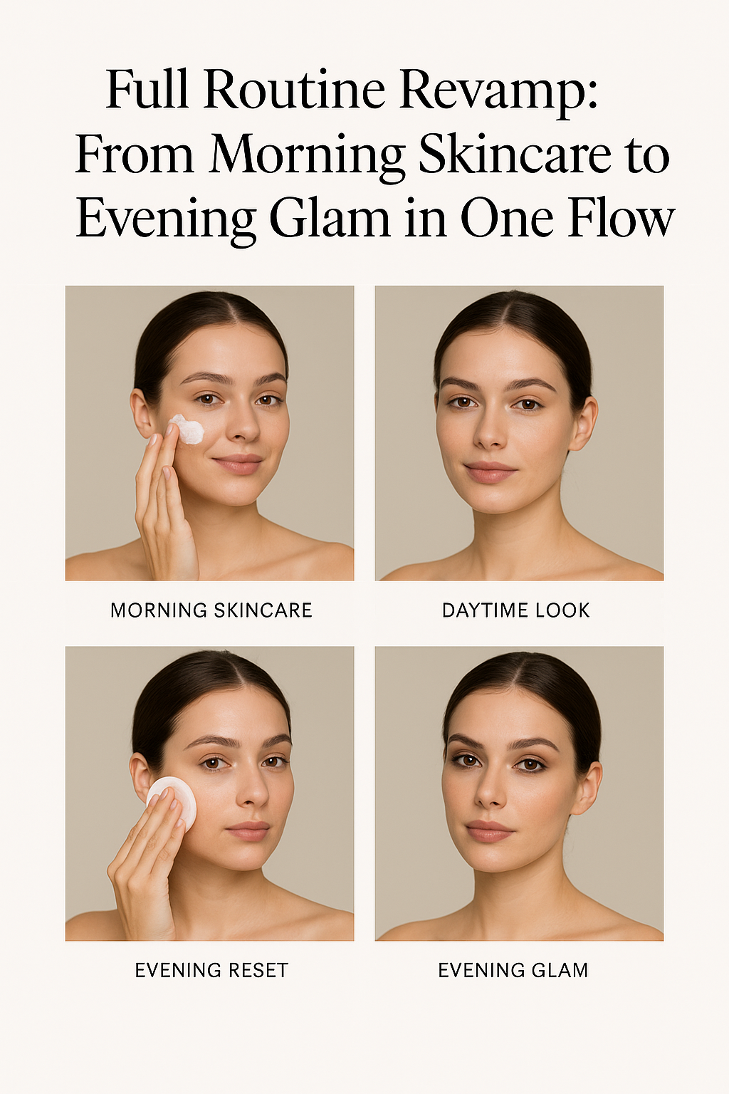 Full Routine Revamp: From Morning Skincare to Evening Glam in One Flow