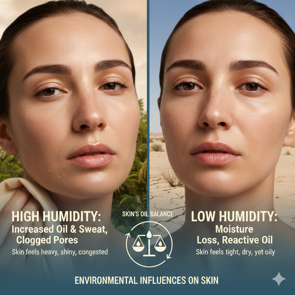 How Humidity Levels Influence Your Skin’s Oil Balance