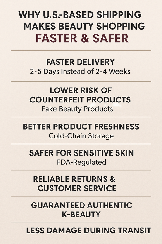 Why U.S.–Based Shipping Makes Beauty Shopping Faster &amp; Safer (2025 Edition)