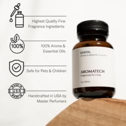 Aromatech Fig & Orange Blossom Aroma Essential Oil Blend: Hotel Inspired Aromatherapy with for Ultrasonic Diffusers & Nebulizers - 2 fl oz, 60 mL