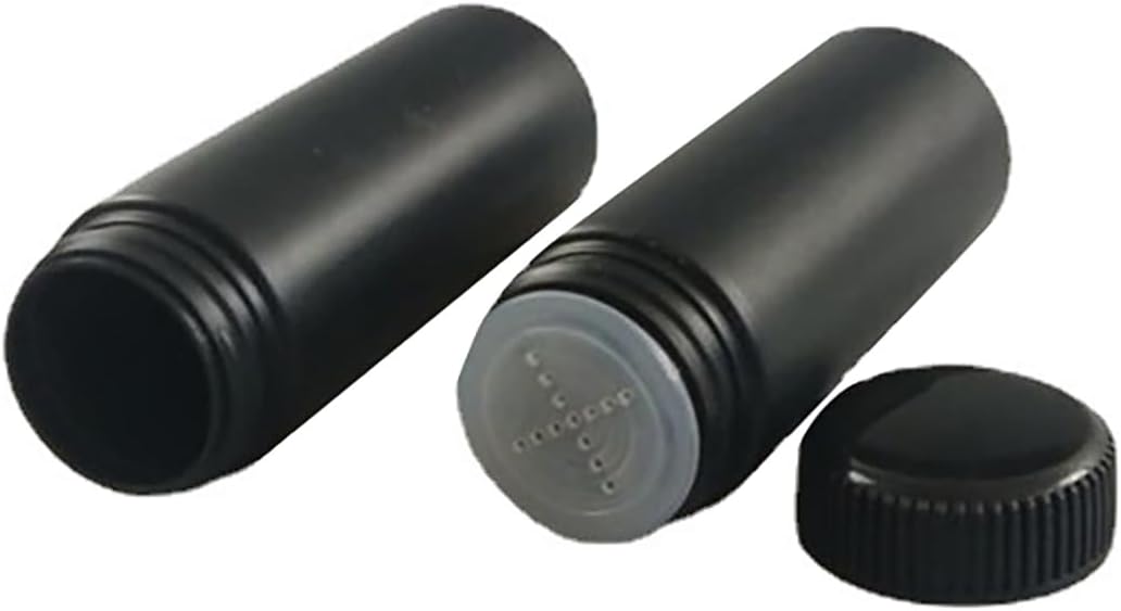 6pcs Plastic Loose Powder Bottle, Mini Empty Talcum Bottle Refillable Cosmetic Powder Dispenser Travel Cosmetic Glitter Eye Shadow Shaker with Sifter and Lids(60ml)