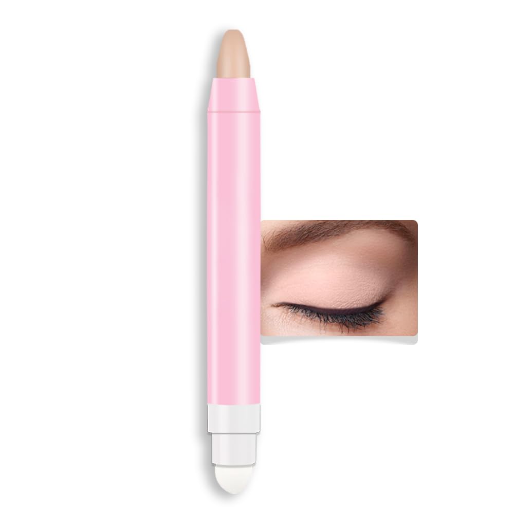 evpct 1Pcs Desert Matte Cream Eye Shadow Brightener Sticks for Eyes Waterproof Pigmented, Double Ended Cream Eyeshadow Stick Pencil Pen with Applicator, Eye Shadow Palette Highlighter Makeup 28