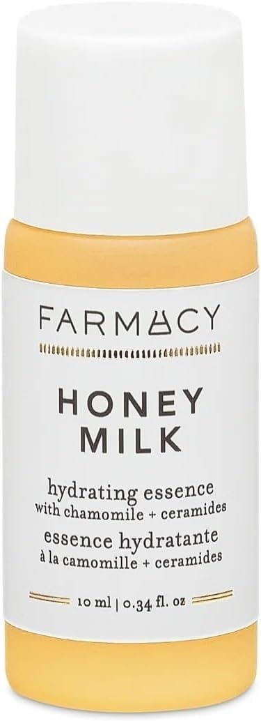Farmacy Hydrating Essence - Hydrating Honey Milk Toner + Facial Essence to Soothe, Moisturize and Strengthen Skin Barrier - Preps Complexion for Skincare Products or Makeup Application (10ml)