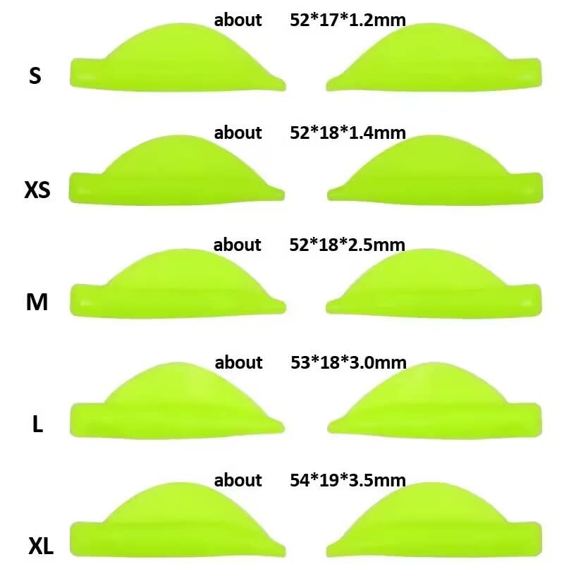 Eyelash Perm Pads Lash Lift Rods Eyelash Perm Silicone Pads 5 Sizes Reusable Soft Lash Lift Pads Shield for Different Length Eyelashes Perfect Lifting (Lemon Yellow)