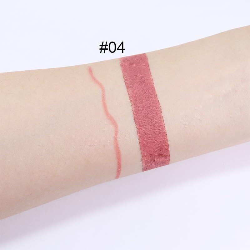 evpct 3Pcs Dusty Antique Rose Lip Liner and Lipstick Set Kit for Women Nude Beige Mauve Matte Fall Lipstick Shades Set Lip Stain Long Lasting Lipstick 24 hour Waterproof and Lip Liners Pencil Set