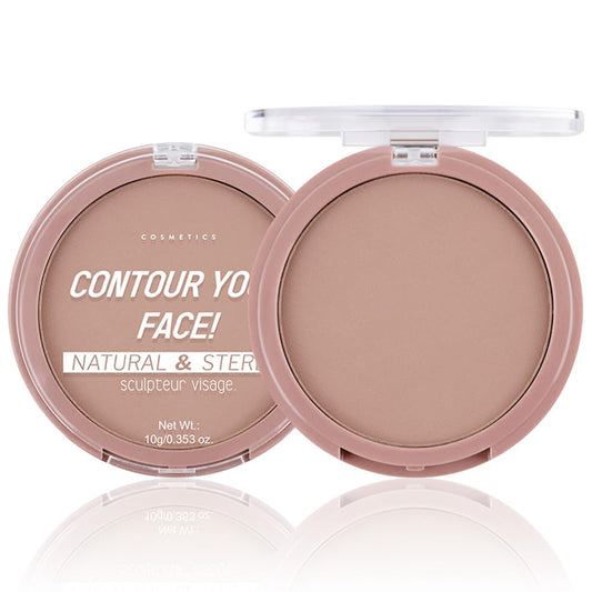 Matte Warm Brown Cream Contour Palette – Lightweight, Blendable Monochrome Powder Base for All Skin Tones, Face Makeup for Women & Men, Vegan & Cruelty-Free, Paleta de Contorno en Crema Mate 01