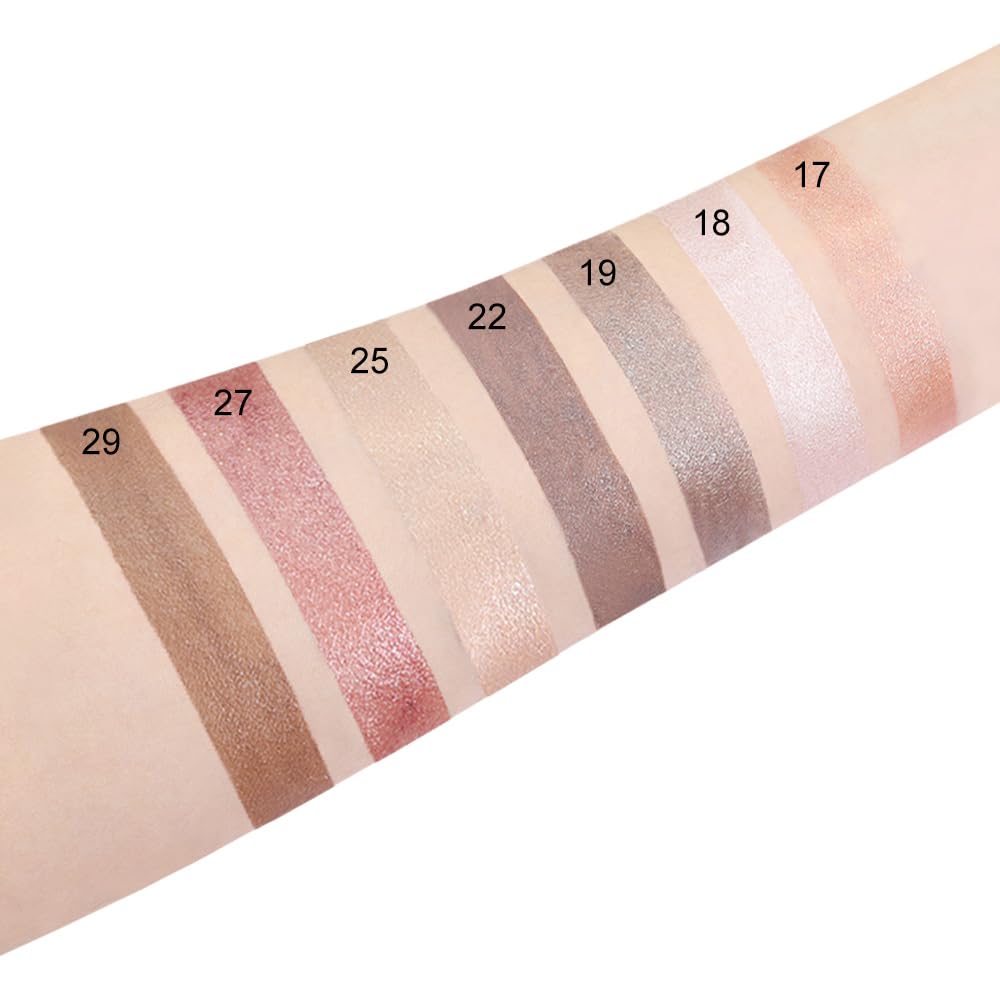 evpct 2Pcs Cream Eye Shadow Brightener Sticks Set for Eyes, Caramel Matte Pencil Eye shadow Applicator Stick Pen Palette Makeup Waterproof sombras en crema para ojos 18 + 27