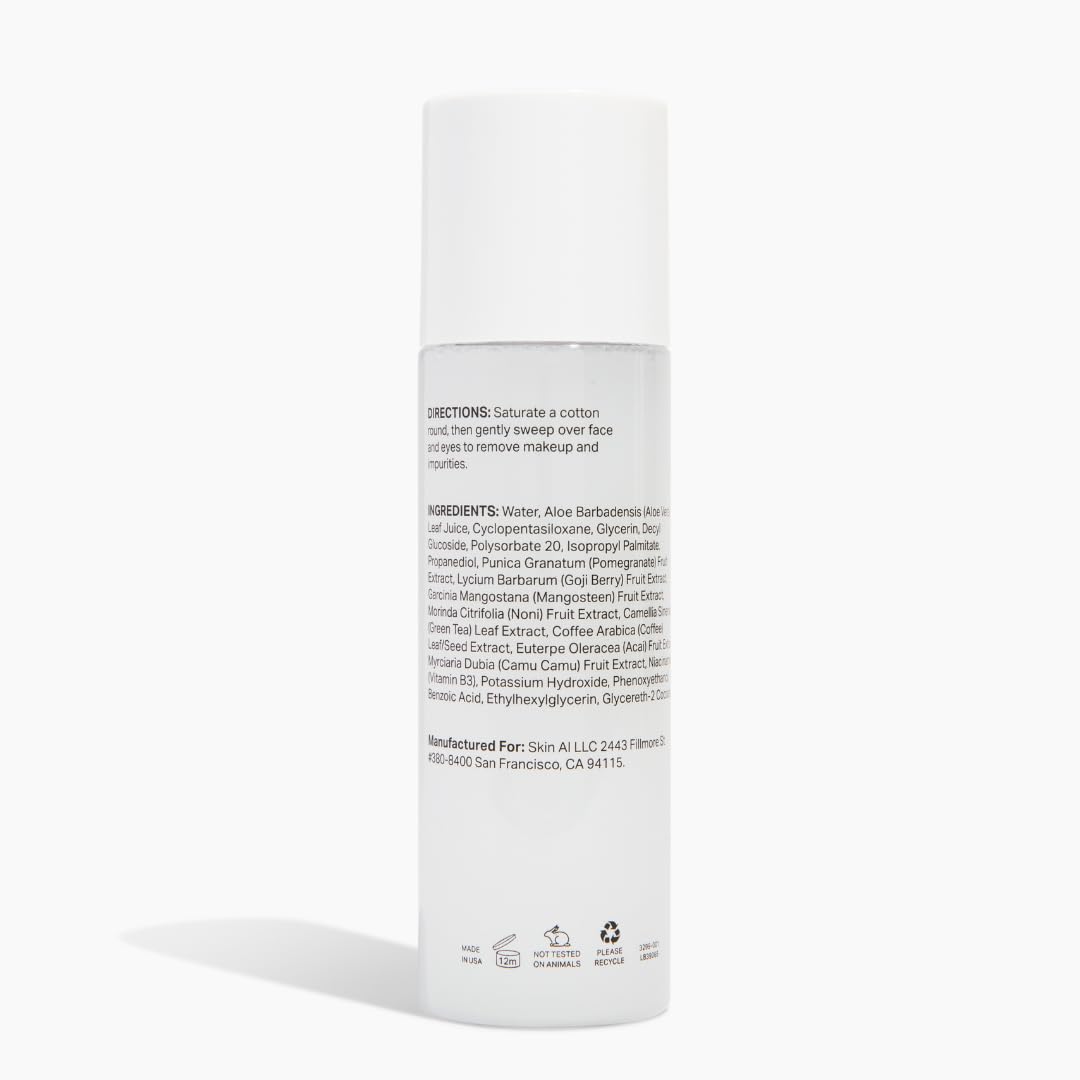 Y’OUR Soothing Makeup Remover: Micellar Cleansing Water for Sensitive Skin; Removes Oil & Sebum; Gentle, Vegan & Non-Irritating; With Fruit Extracts & Aloe Vera. Made in USA. 4 fl oz (120 mL)