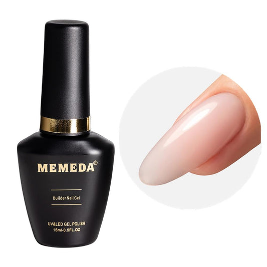 Builder Nail Gel, 7-in-One Clear Builder for Nails, LED Lamp Cured Color Rubber Base Gel Polish Coat Strengthener Thickening Extension Rhinestone Glue in a Bottle for DIY Home Salon Gifts