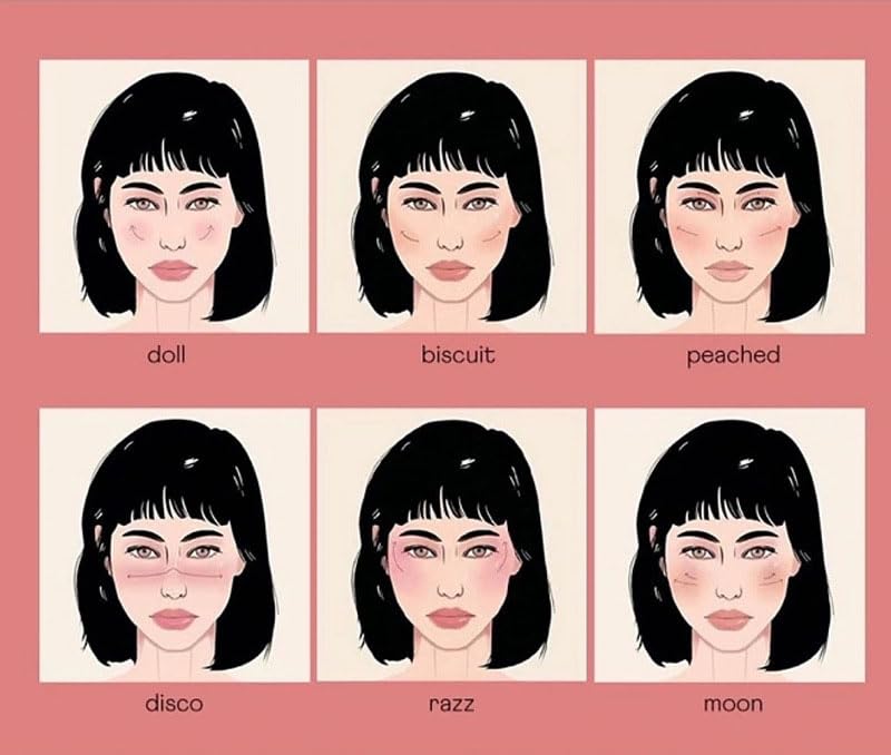 Stamp Liquid Blush Stamp Blush with Heart Shaped Applicator Natural Long Lasting Blush, Light and Airy Makeup for Women (3)