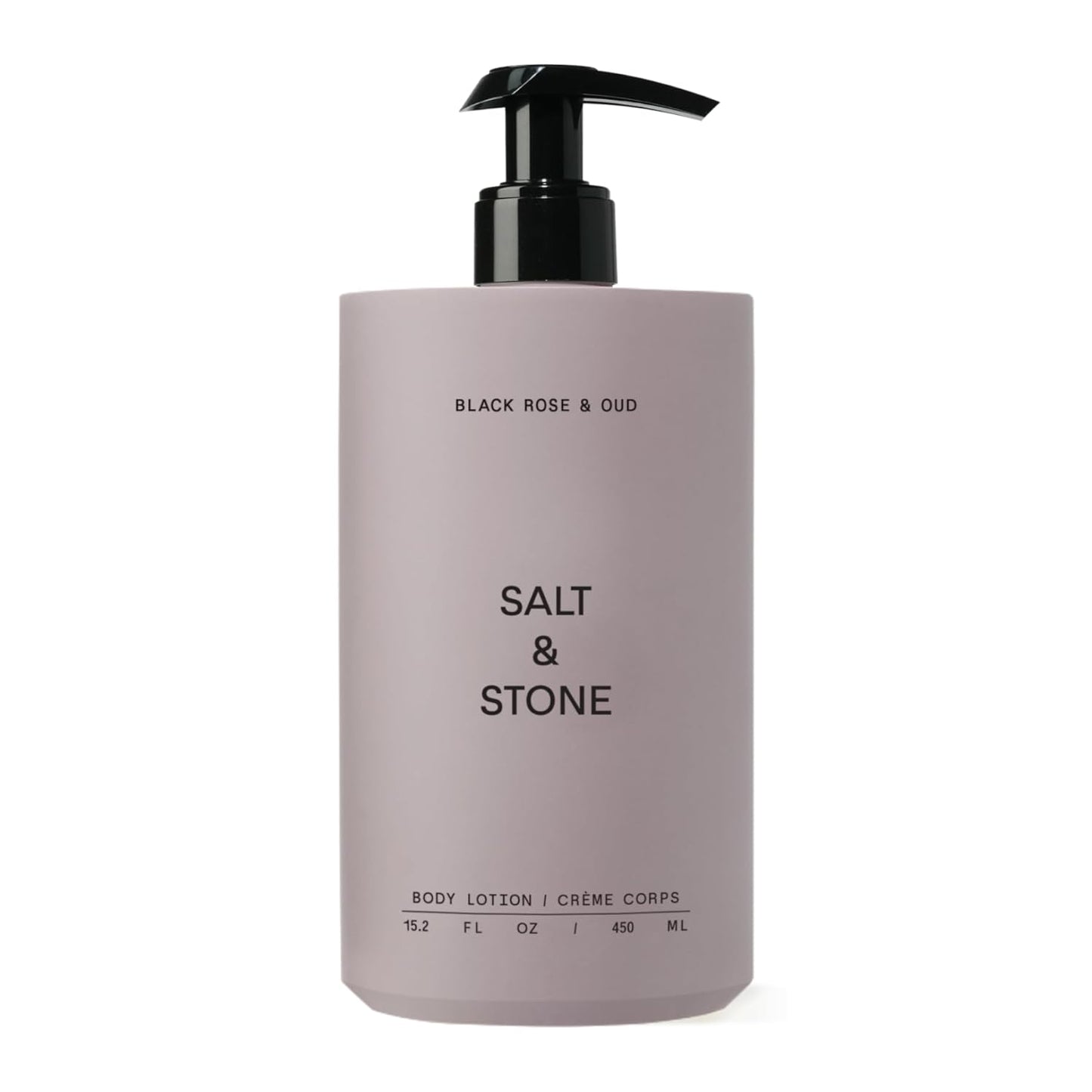 Salt & Stone Body Lotion for Women & Men| Scented Daily Body Lotion | Hydrates, Nourishes & Softens Skin | Restores Dry Skin | Fast-Absorbing | Cruelty-Free & Vegan (450 ml) (Black Rose & Oud)