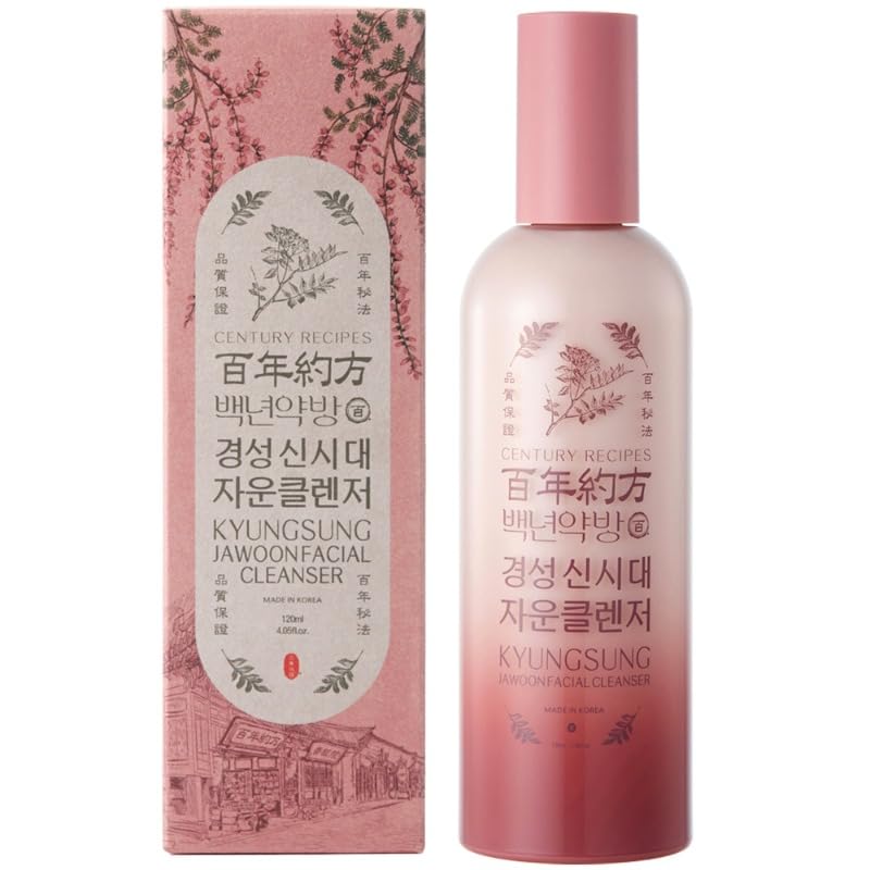CENTURY RECIPES Kyungsung Jawoon Facial Cleanser 120 ml / 4.06 fl oz – Mud-to-Foam Facial Cleanser with Natural Clay for Sensitive Skin
