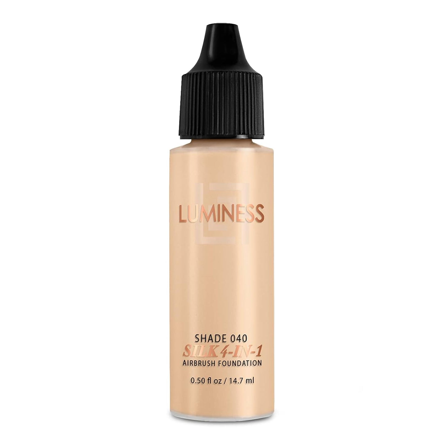 Luminess Air Silk 4-In-1 Airbrush Foundation- Foundation, Shade 040 (.5 Fl Oz) - Sheer to Medium Coverage - Anti-Aging Formula Hydrates and Moisturizes - Professional Makeup Kit for Cordless Air Brush