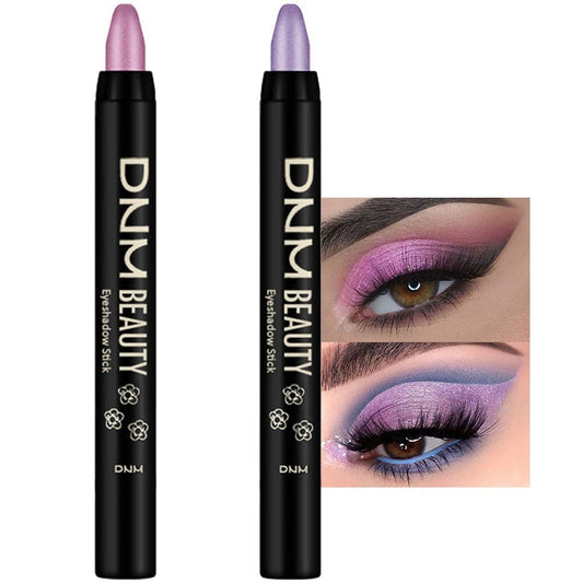 evpct 2Pcs Cream Eyeshadow Sticks Set for Eyes Vioiet Pink & Light Purple Shimmer Eye Crayon Shadow Brightener Stick Pencil Pen Bulk sombras en crema para ojos 07+08