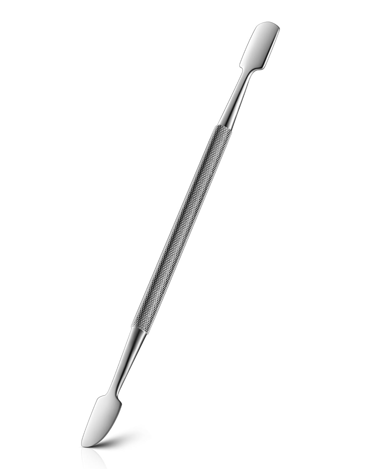 FERYES Professional Cuticle Pushers - Dual-Ended Stainless Steel Manicure and Pedicure Tools, Ergonomic Design Cuticle Stick and Undernail Clean Tool