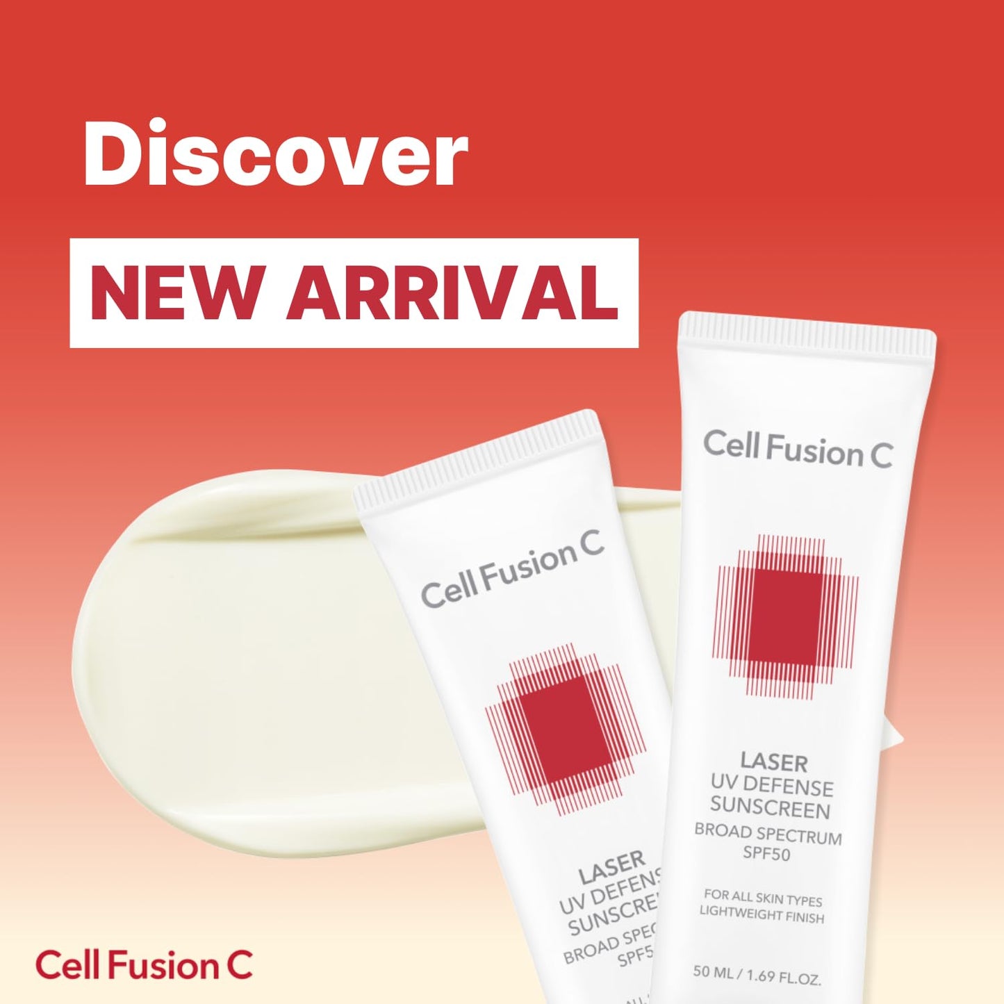 Cell Fusion C Laser UV Defense Face Sunscreen SPF 50, No White Cast and Soft Matt Finish, PDRN & 6 Ceramides Broad Spectrum Korean Sunscreen for Face, 50ml / 1.69 fl.oz