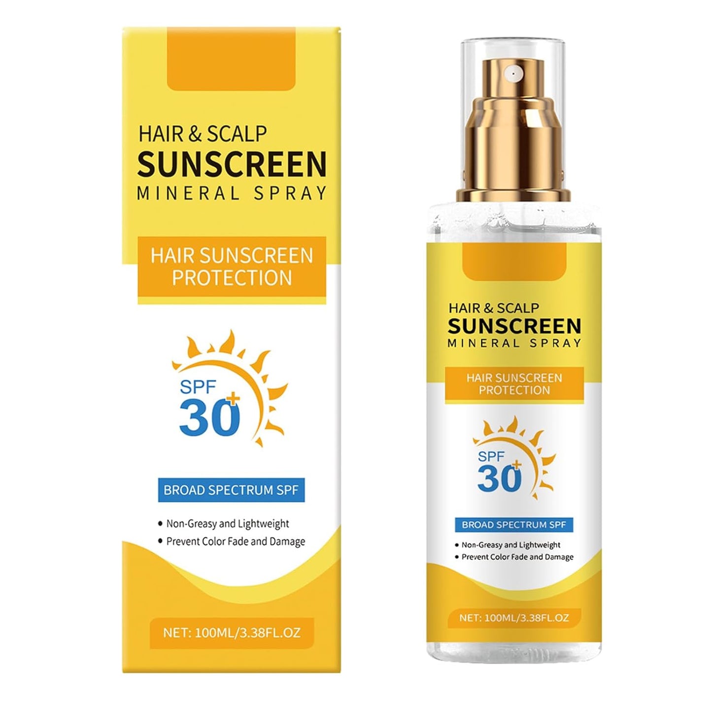 Ultimate Hair and Scalp Sunscreen Spray SPF 30 PA++ Oil Control Lightweight Breathable for All Hair Colors and Types.