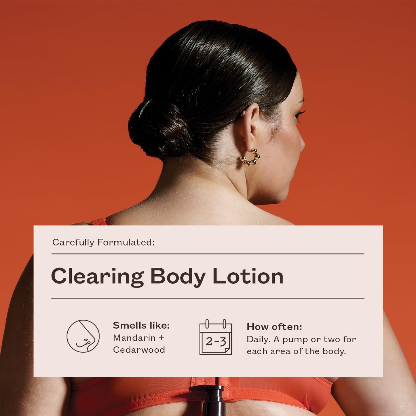 frank body Clearing Body Lotion | Fights Acne & Prevents Fine Lines | Niacinamide & Glycerin | Lightweight, Fast-Absorbing Gel-Lotion | Mandarin & Cedarwood Scent | 250ml