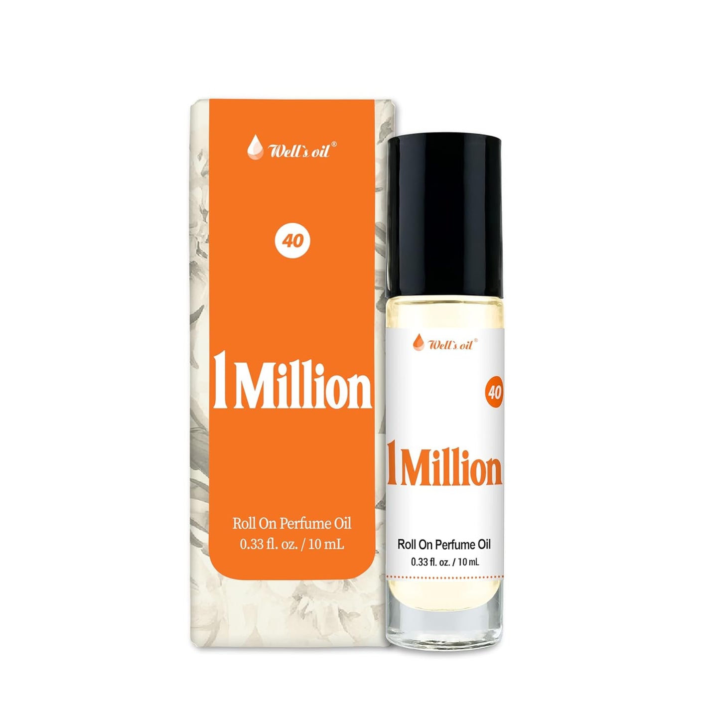 Well's Oil Roll-On Perfume Oil (1 Milion) | Warm Spicy & Cinnamon Notes | Long-Lasting | Paraben-Free | 0.33 Fl Oz / 10 ml