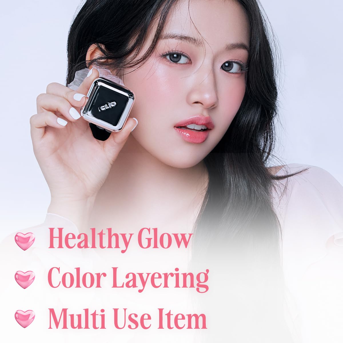 CLIO Essential Lip & Cheek Tap, Easy to Use, Glides on Effortlessly, Non-Greasy, Travel-Sized Creamy & Blendable Color For Lips & Cheeks (05 CHERRY SHOWER, One Size)