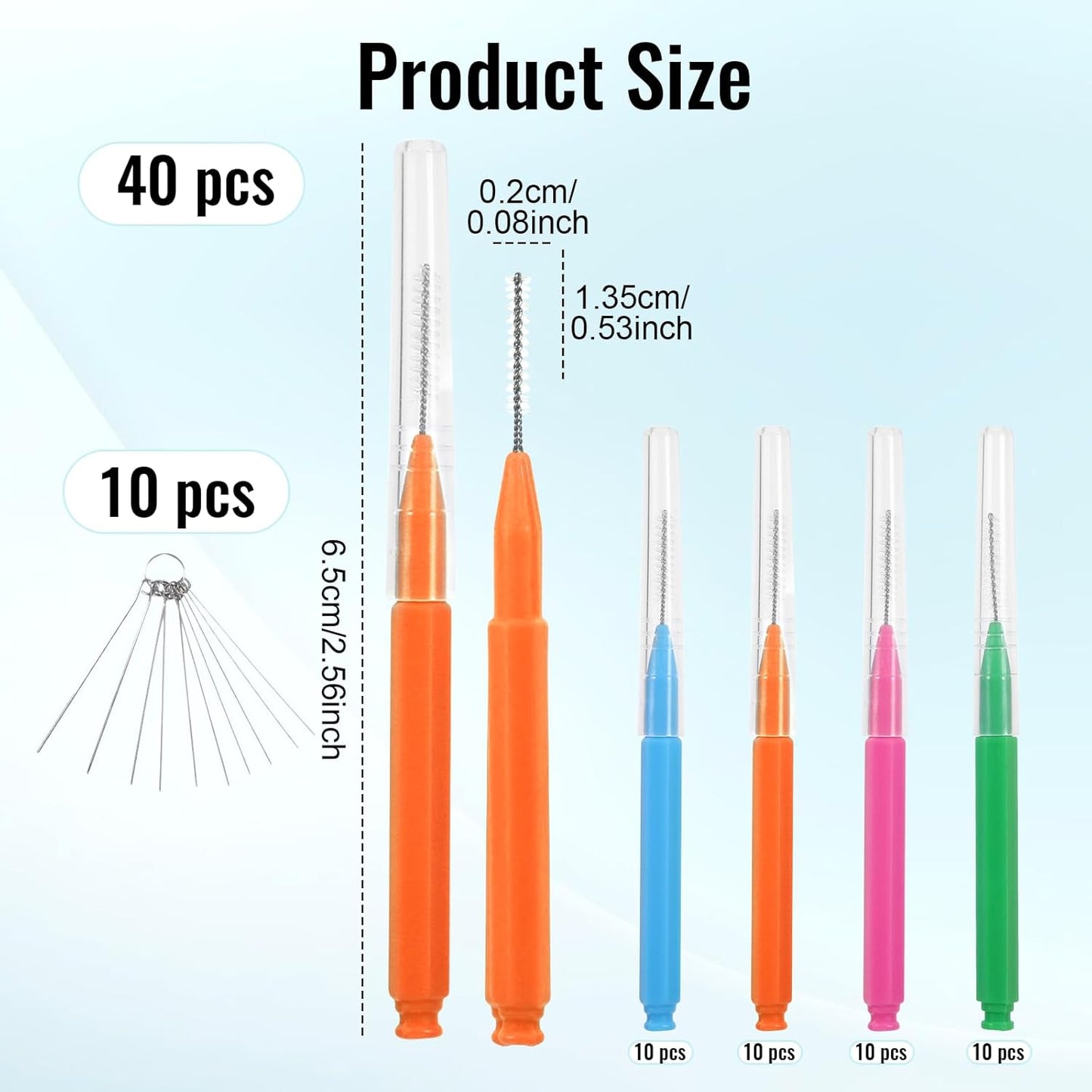 50pcs Shower Head Cleaning Brush, Denser Spiral Bristles Shower Head Cleaner Picks, Tiny Crevice Cleaning Brush for Small Holes, Nozzle Unclogger Pipe Cleaners Household Clean Tools Anti-Clogging