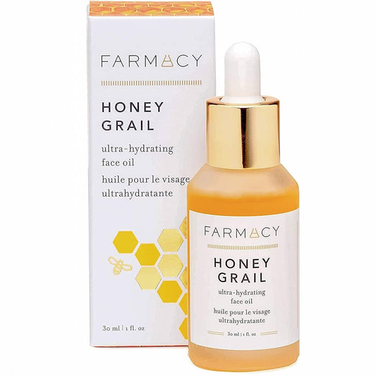 Farmacy Hydrating Face Oil - Honey Grail Nourishing Oil for Skin & Hair - Infused with Sea Buckthorn Oil, Rosehip Oil & Buckwheat Honey to Moisturize & Maintain a Healthy Skin Barrier (30ml)