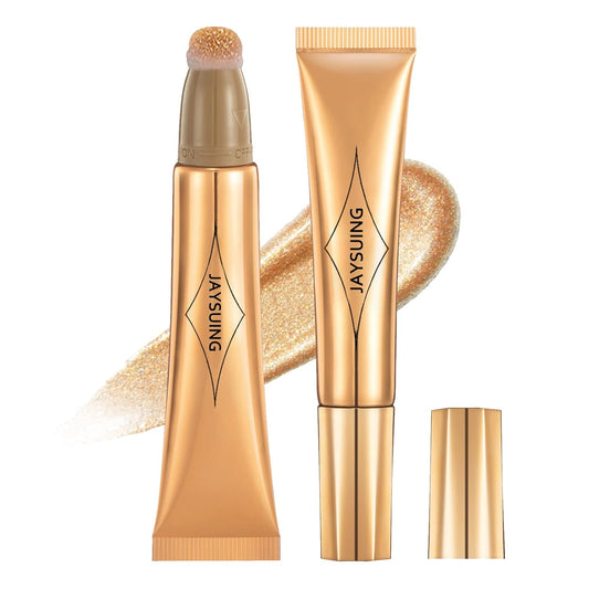 Liquid Blush Beauty Wand, Liquid Blush, Blush stick, Liquid Blush for Cheeks, Contour Beauty Wand, Natural Smooth Creamy Highlight Matte Liquid Blush Stick with Soft Cushion Applicator