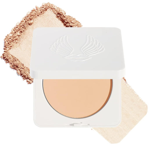 True + Luscious Sheer Halo Complexion Powder – Natural Matte Finish Foundation, Sheer to Medium Coverage – Clean, Vegan and Cruelty Free Powder Foundation – 0.32 oz