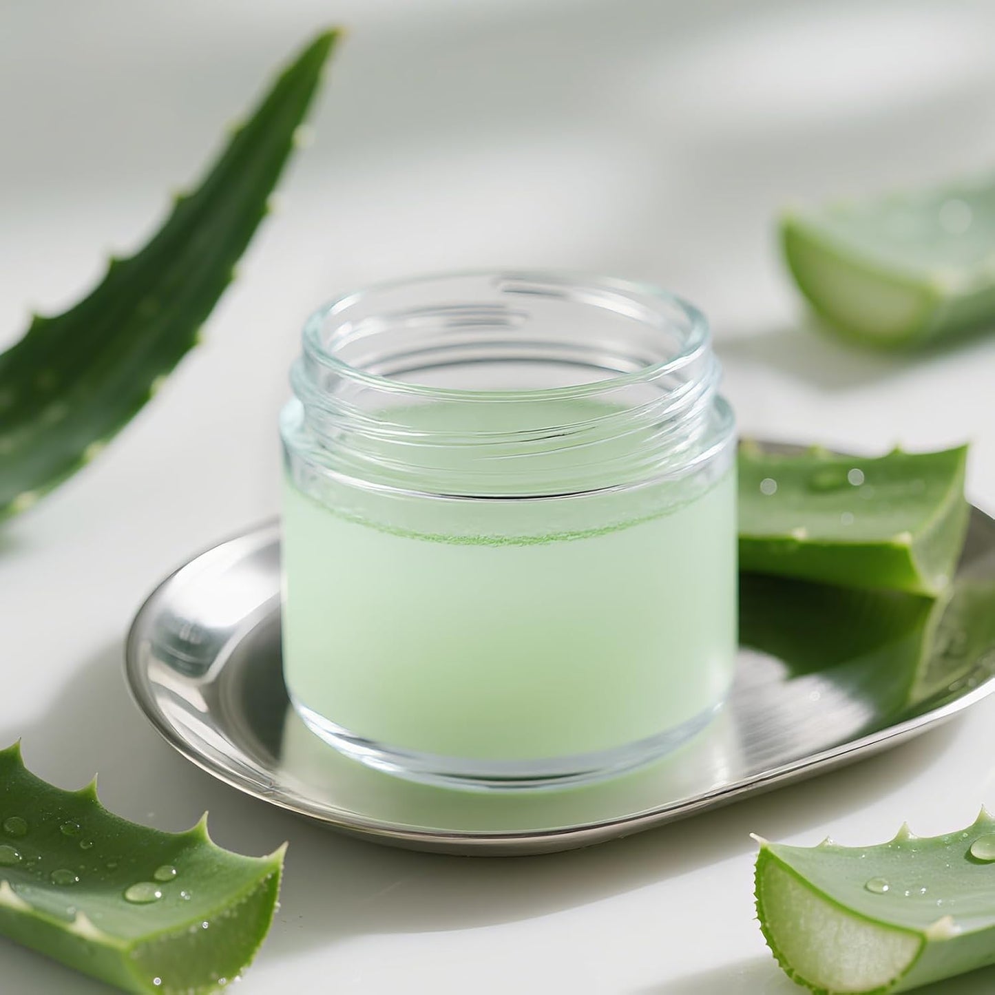 2oz Jars with Lids, Hoa Kinh 24 Pack Clear Glass Jars with Lids Empty Cosmetic Containers Round Airtight Glass Jar with Inner Liners and White Lid for Storing Lotions, Powders, and Ointments