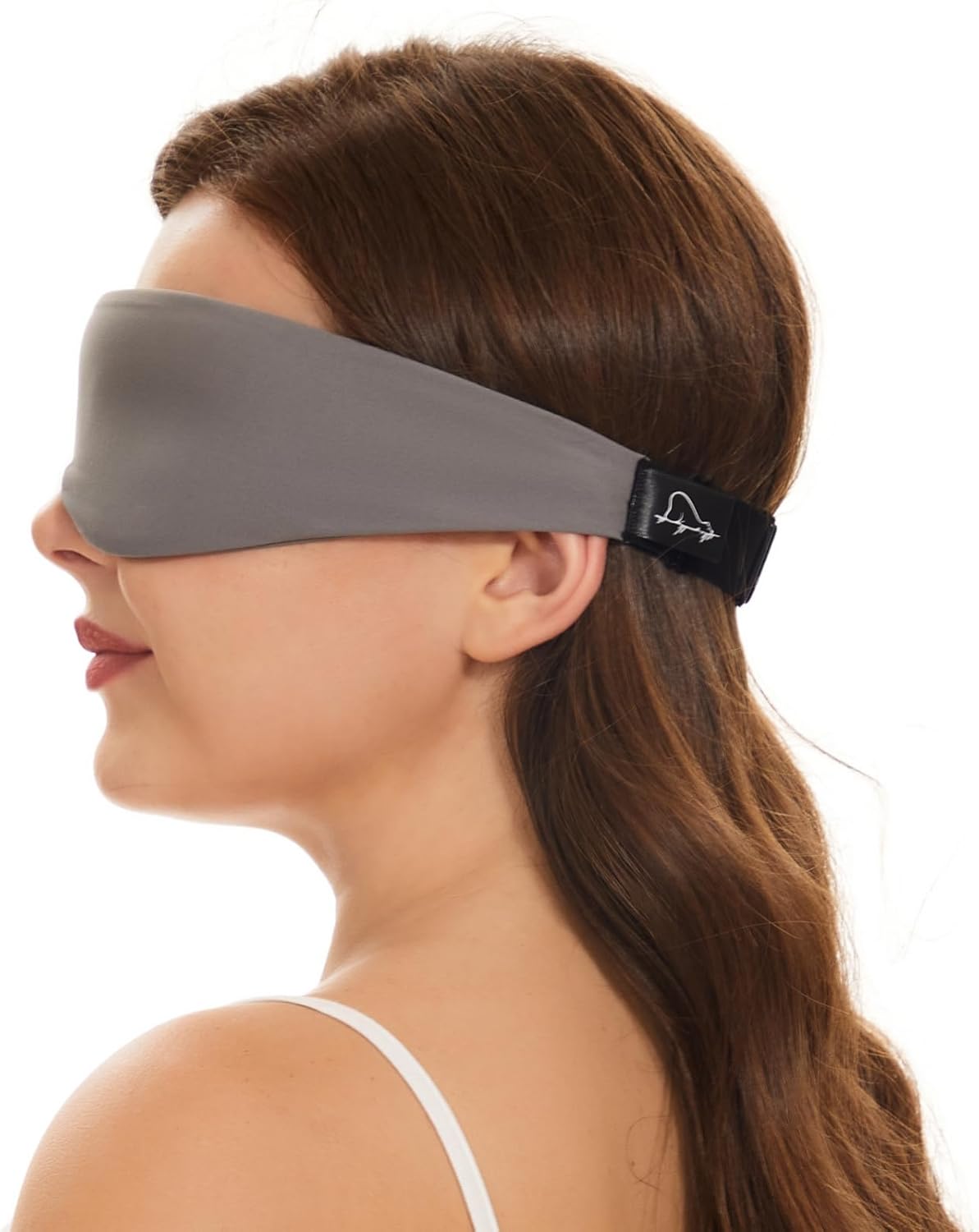 ALASKA BEAR Sleep Mask for Side Sleepers Patented Design, Cup-Shaped and Extra-Soft, 100 Blackout Eye Mask Shades Cover for Men and Women Home or Travel, Machine Washable, Dark Grey