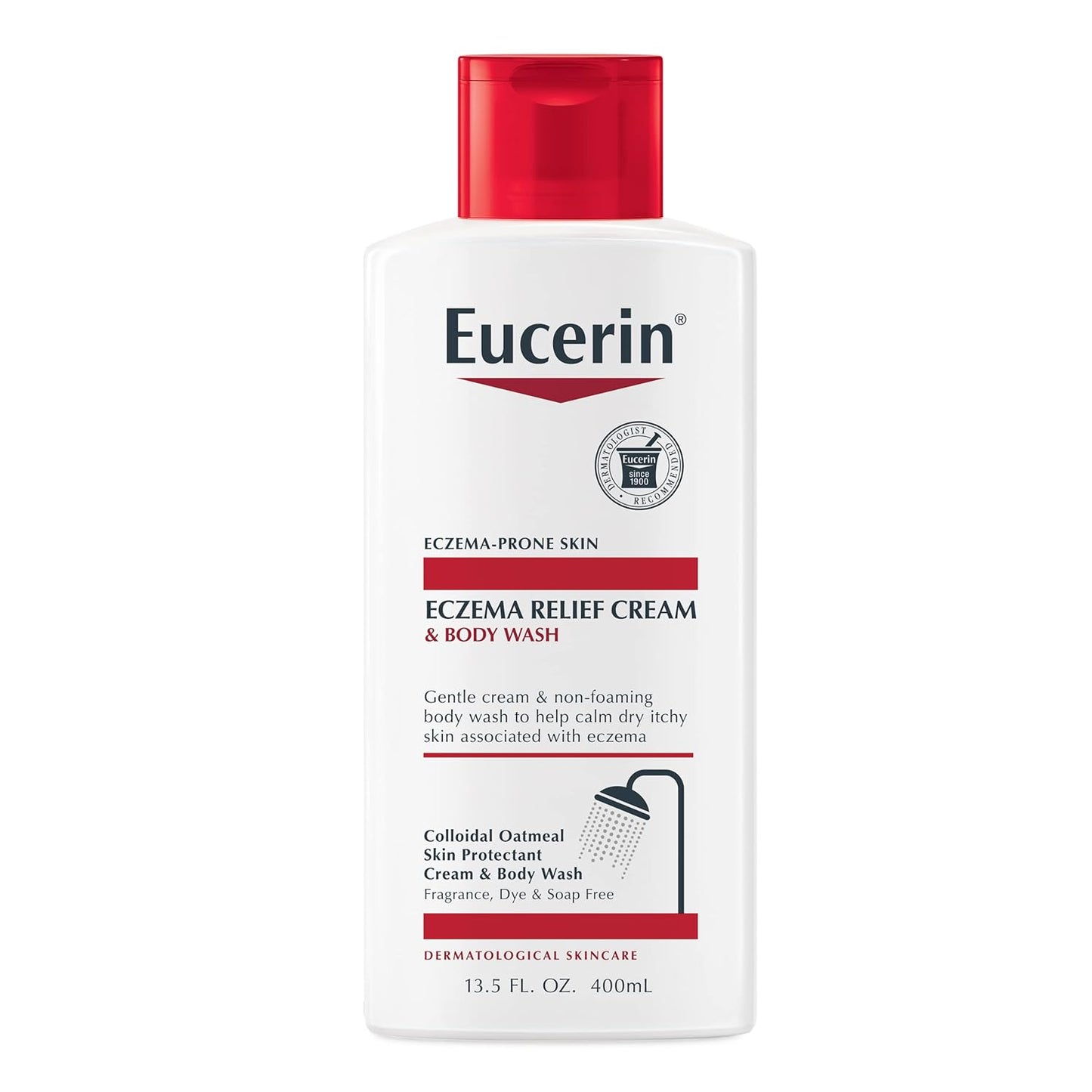 Eucerin Eczema Relief Cream and Body Wash (13.5 Fl Oz) + Eczema Relief Cream (5 Oz), Skin Care Set with Colloidal Oatmeal (Skin Protectant)