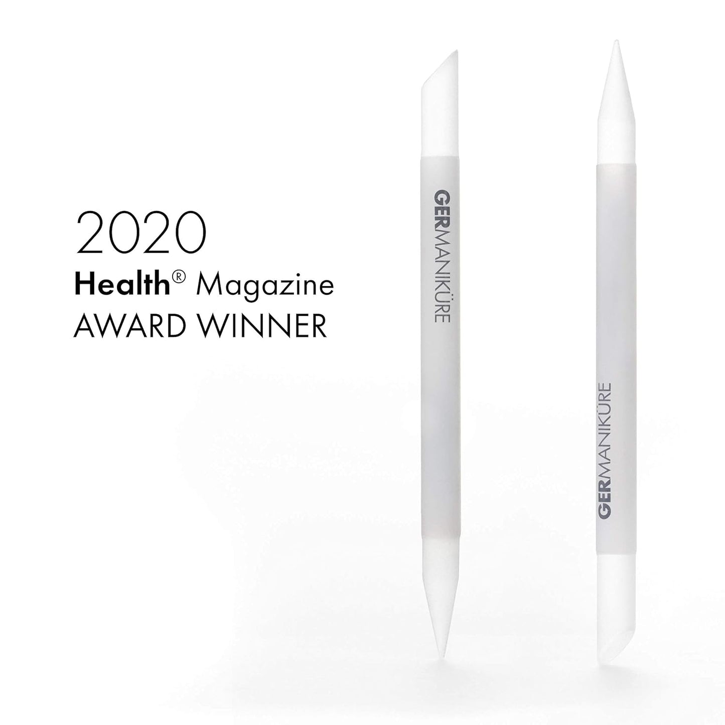 GERMANIKURE 4pc Mini Professional Manicure Set in Suede Case - FINOX Stainless Steel Tools Made in Solingen Germany, Glass Nail Care Supplies Made in Czech Republic