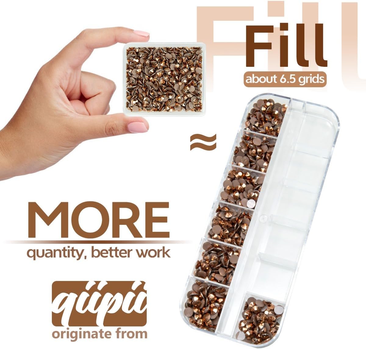 Copper Resin Rhinestones w B7000 Jewelry Glue for Bedazzling Crafting 3mm 4mm 5mm 6mm Brown Flatback Jelly Stones Bulk Coffee Diamonds Gems for Nails Face Eye Makeup Tumblers Decor Crafts Decor