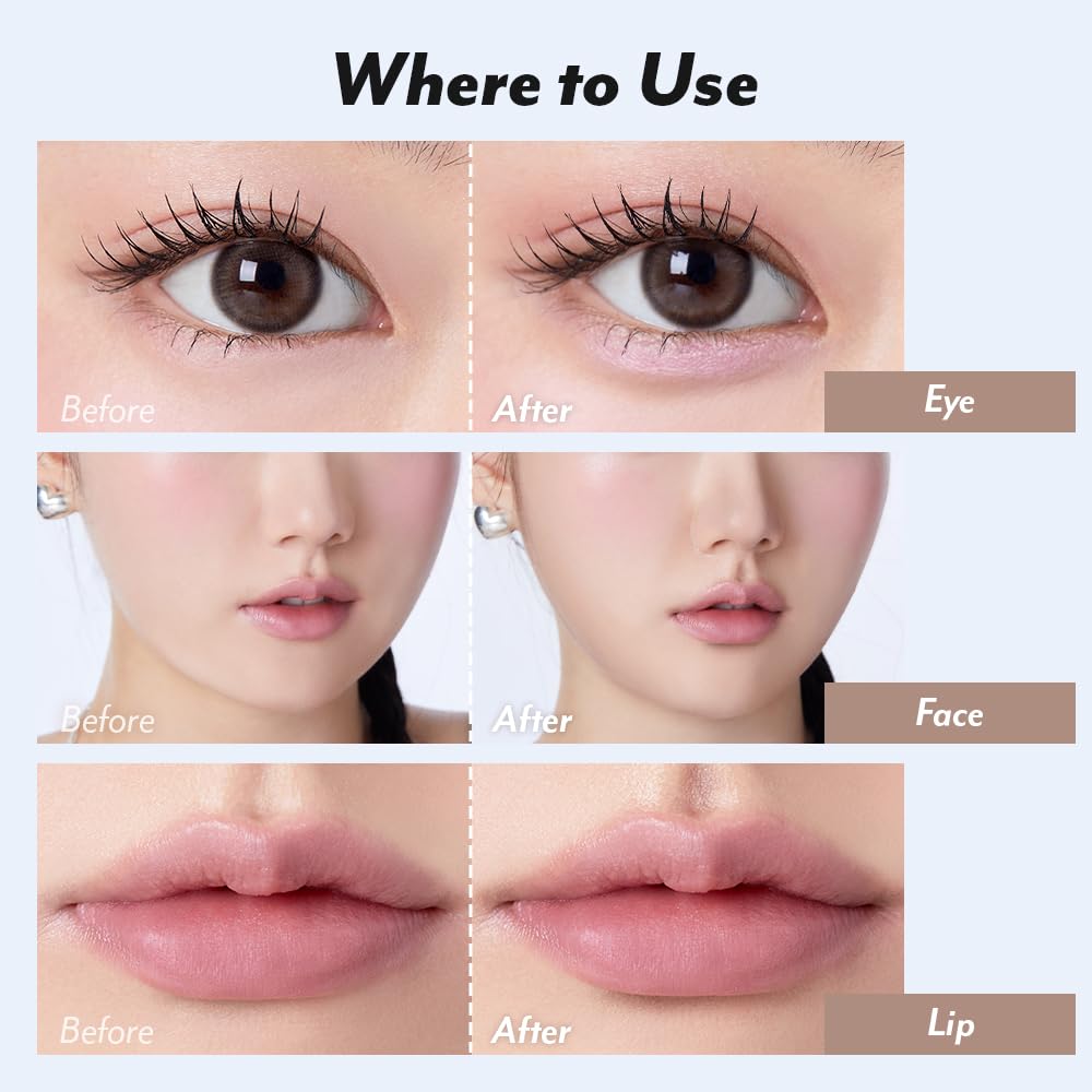 I'M MEME Shading - I'm Multi Stick 001 Bronzer | Easy Blending, Matte Finish, Suitable for Beginners, Lightweight Formula, Natural Contour Makeup, Daily Use, Natural Blur Effect, 0.24 Oz