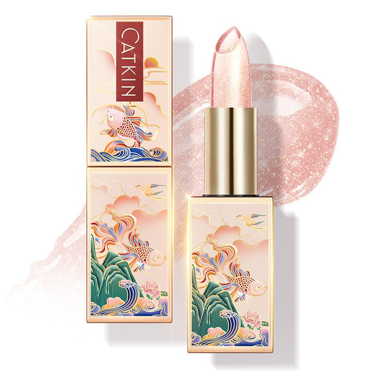 CATKINTinted Lip Balm Color Changing Lip Stain Ultra Hydrating Lip Moistrurizer Lip Care with Vitamin E Nourishing For Cracked & Dry Lips 0.12 oz C18 ISARO